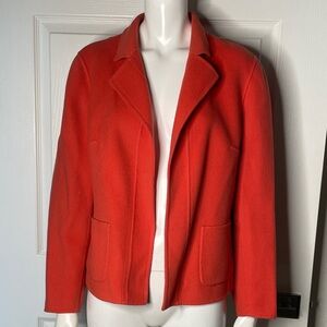 Talbots 100% Wool Open Front Blazer